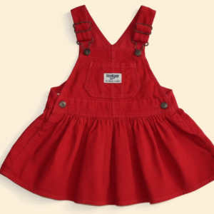 OshKosh B’gosh overall kjole i rød